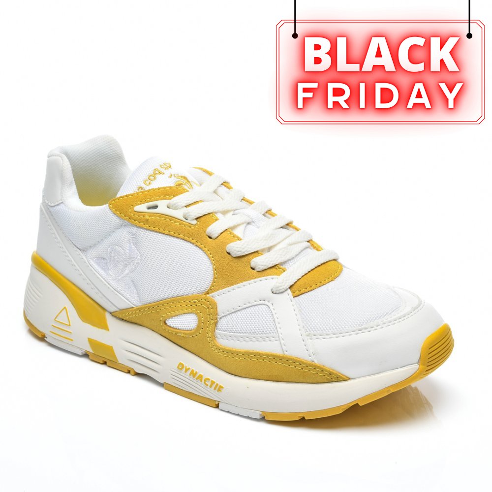 LE COQ SPORTIF, PANTOFI SPORT WHITE YELOW LCS R850