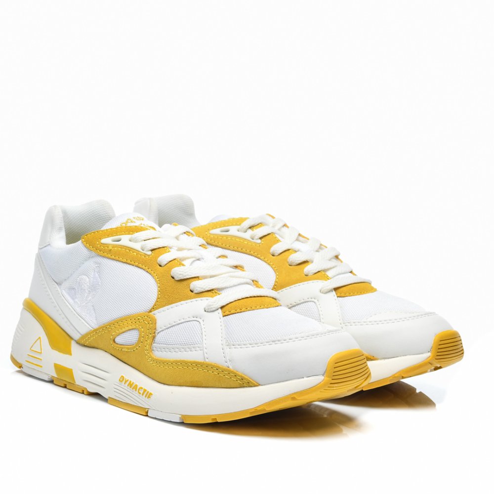 LE COQ SPORTIF, PANTOFI SPORT WHITE YELOW LCS R850