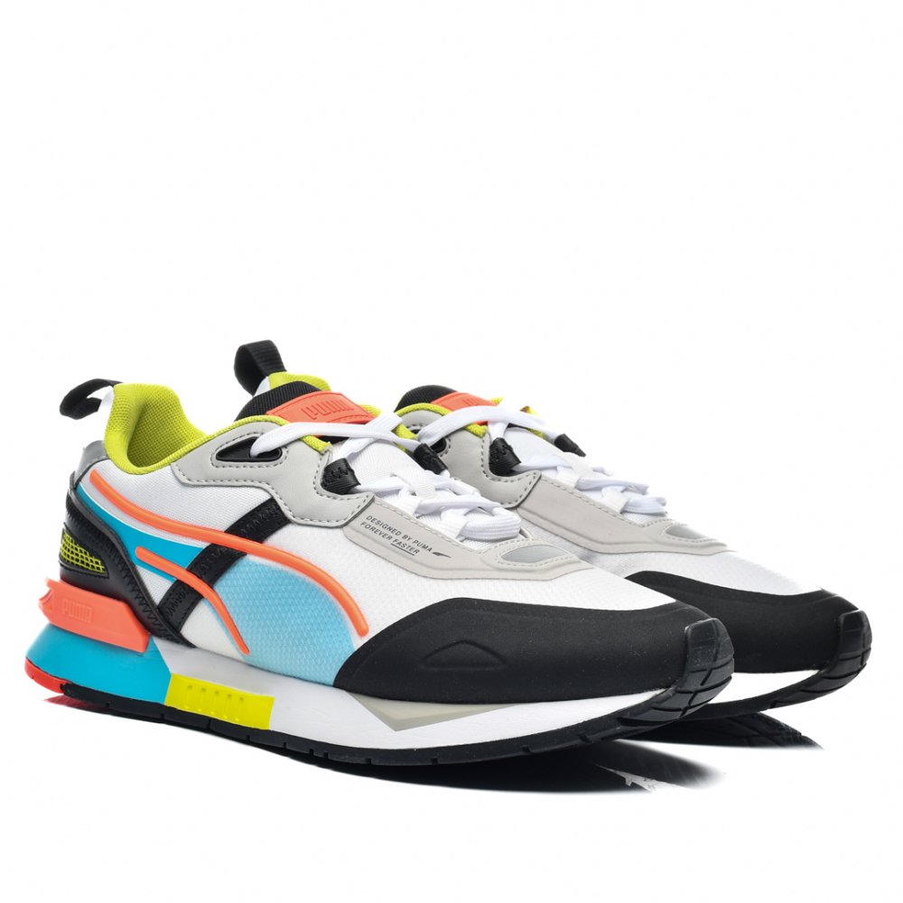 PUMA, PANTOFI SPORT BLACK ORANGE MIRAGE TECH