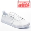 ADIDAS, PANTOFI SPORT WHITE COURTPOINT BASE