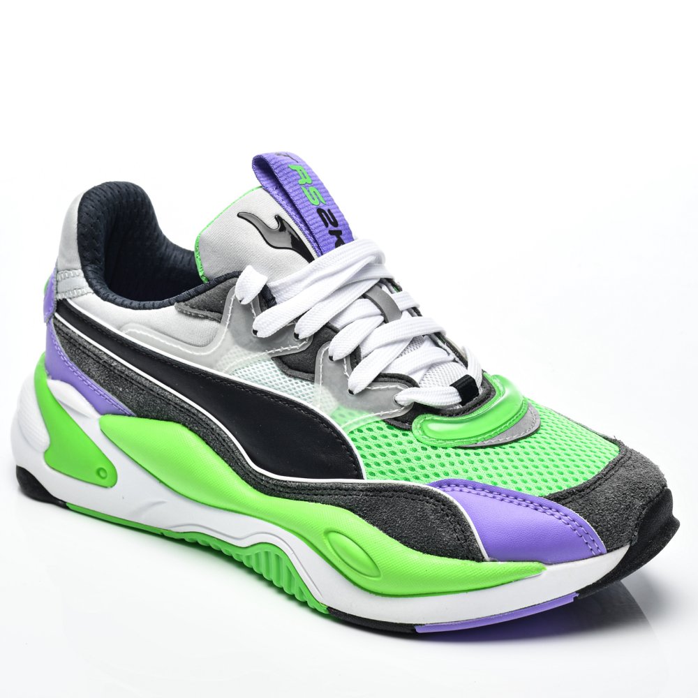 PUMA, PANTOFI SPORT GREEN PURPLE RS2K IE