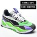 Puma, pantofi sport green purple rs2k ie