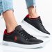 U.s. polo assn, pantofi sport black-red franco-gsn