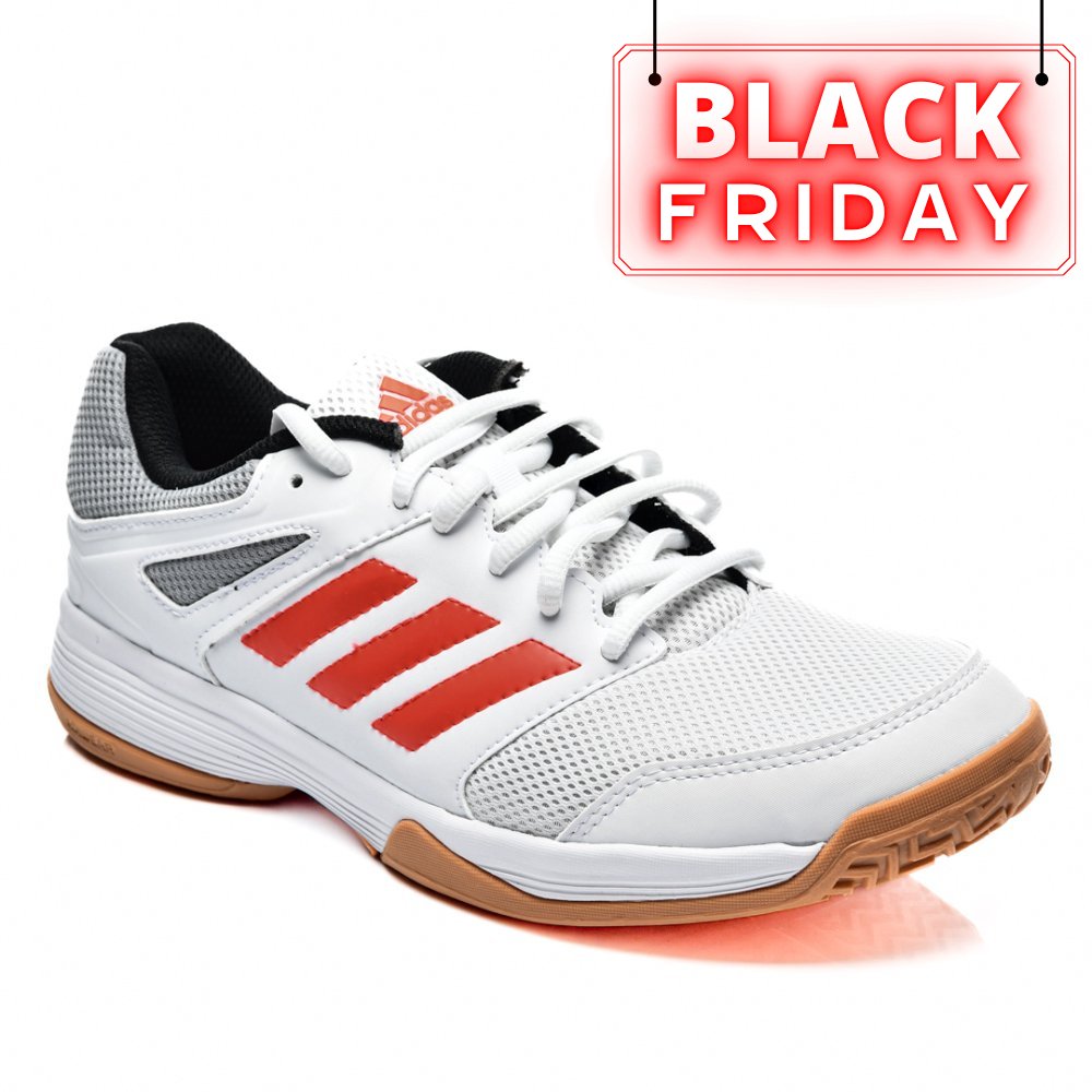 ADIDAS, PANTOFI SPORT  WHITE RED SPEEDCOURT M