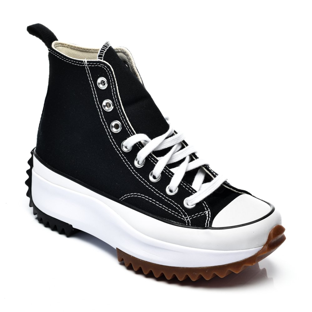 CONVERSE, SNEAKERS BLACK WHITE RUN STAR HIKE HI