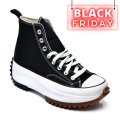 CONVERSE, SNEAKERS BLACK WHITE RUN STAR HIKE HI