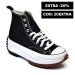 Converse, sneakers black white run star hike hi