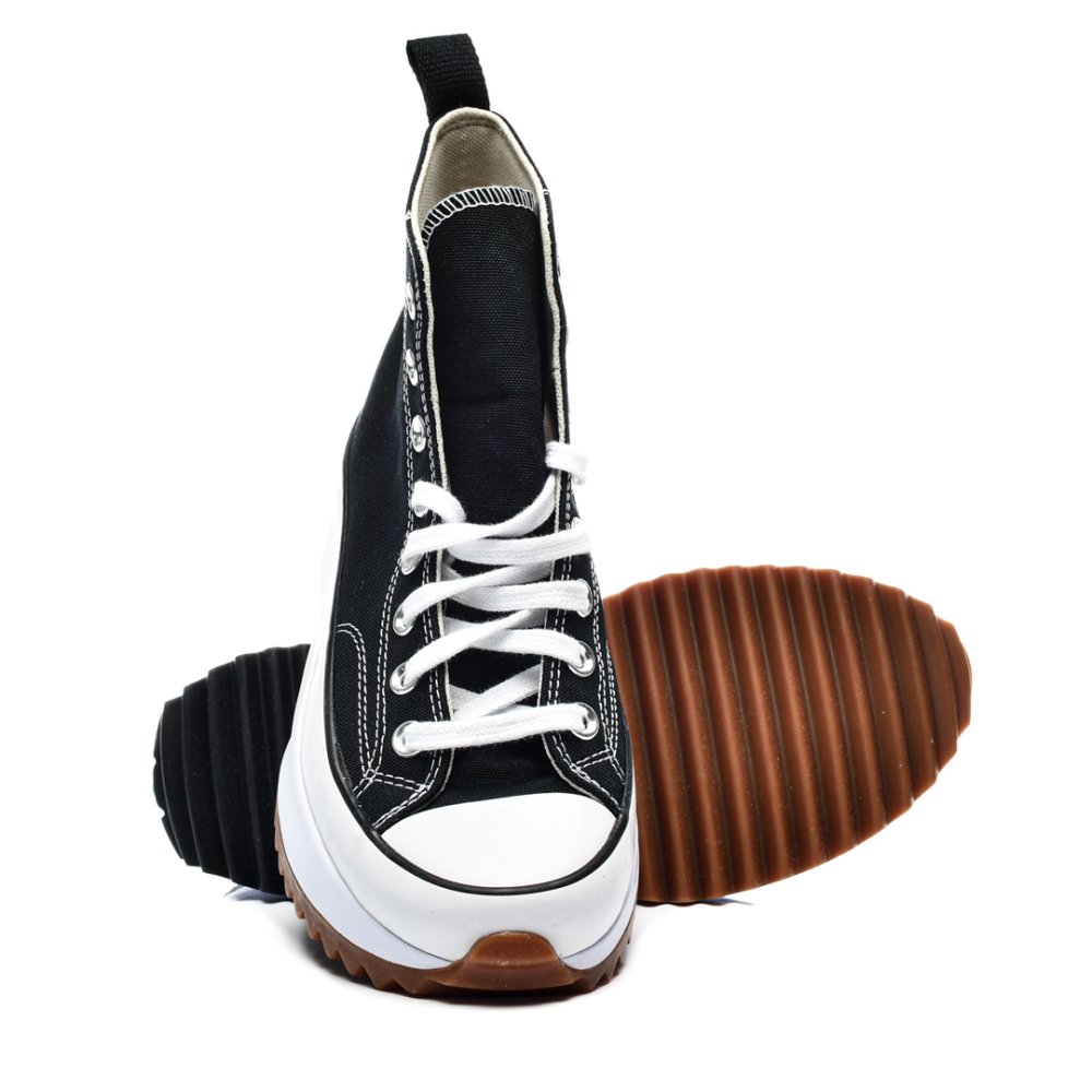 CONVERSE, SNEAKERS BLACK WHITE RUN STAR HIKE HI