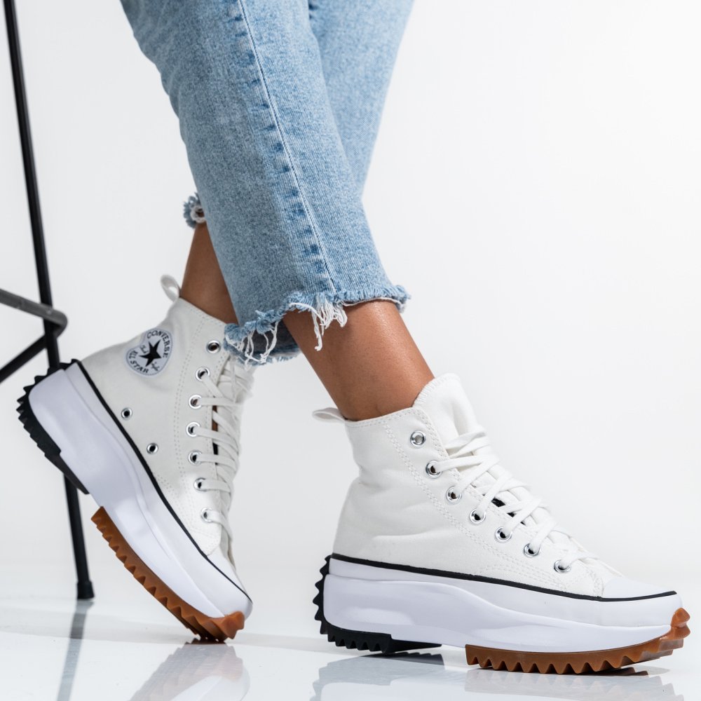 CONVERSE, SNEAKERS WHITE RUN STAR HIKE HI