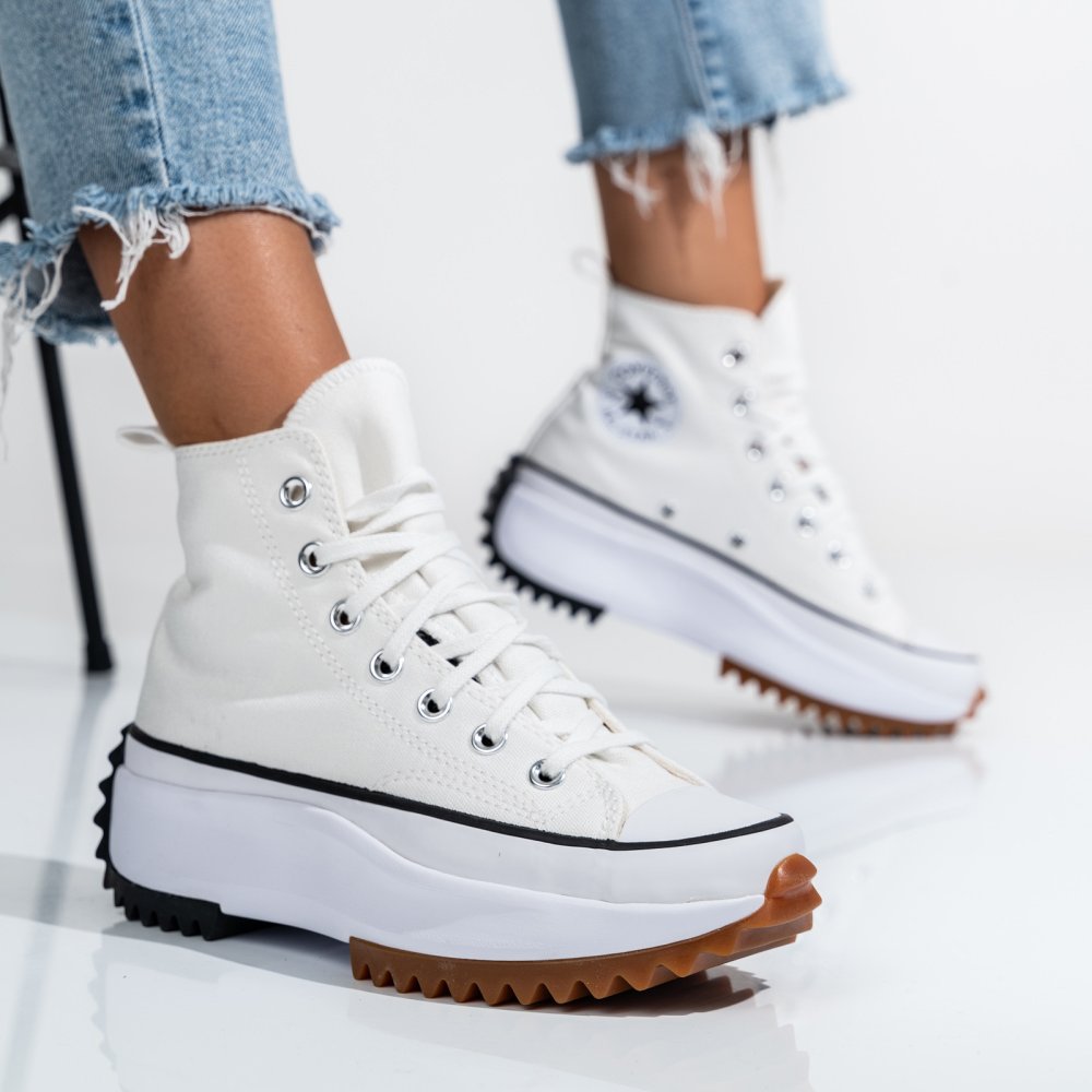 CONVERSE, SNEAKERS WHITE RUN STAR HIKE HI