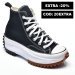 Converse, sneakers black white run star hike hi