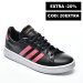 Adidas, pantofi sport black pink grand court