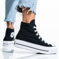 CONVERSE, SNEAKERS BLACK WHITE CTAS LIFT HI