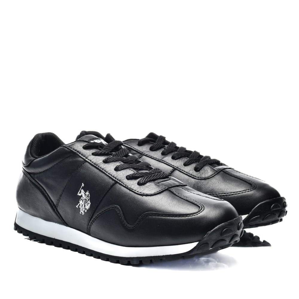 U.S. POLO ASSN, PANTOFI SPORT PIELE NATURALA BLACK DORIS