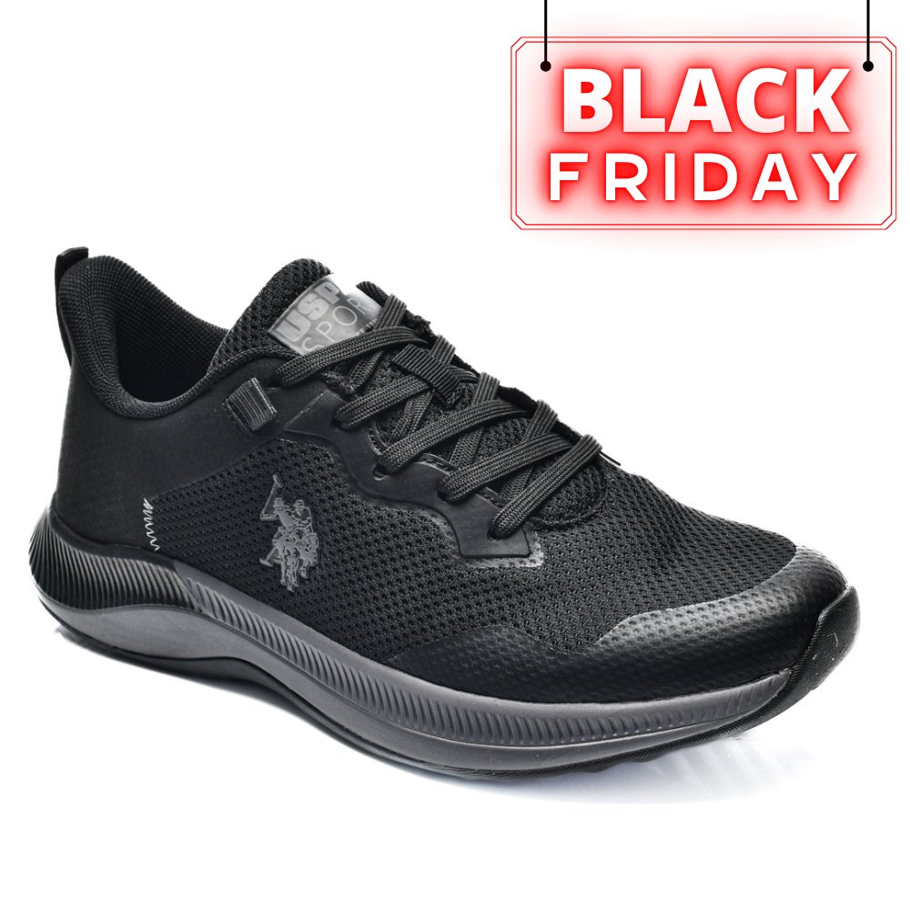 U.S. POLO ASSN, PANTOFI SPORT BLACK FLORIN