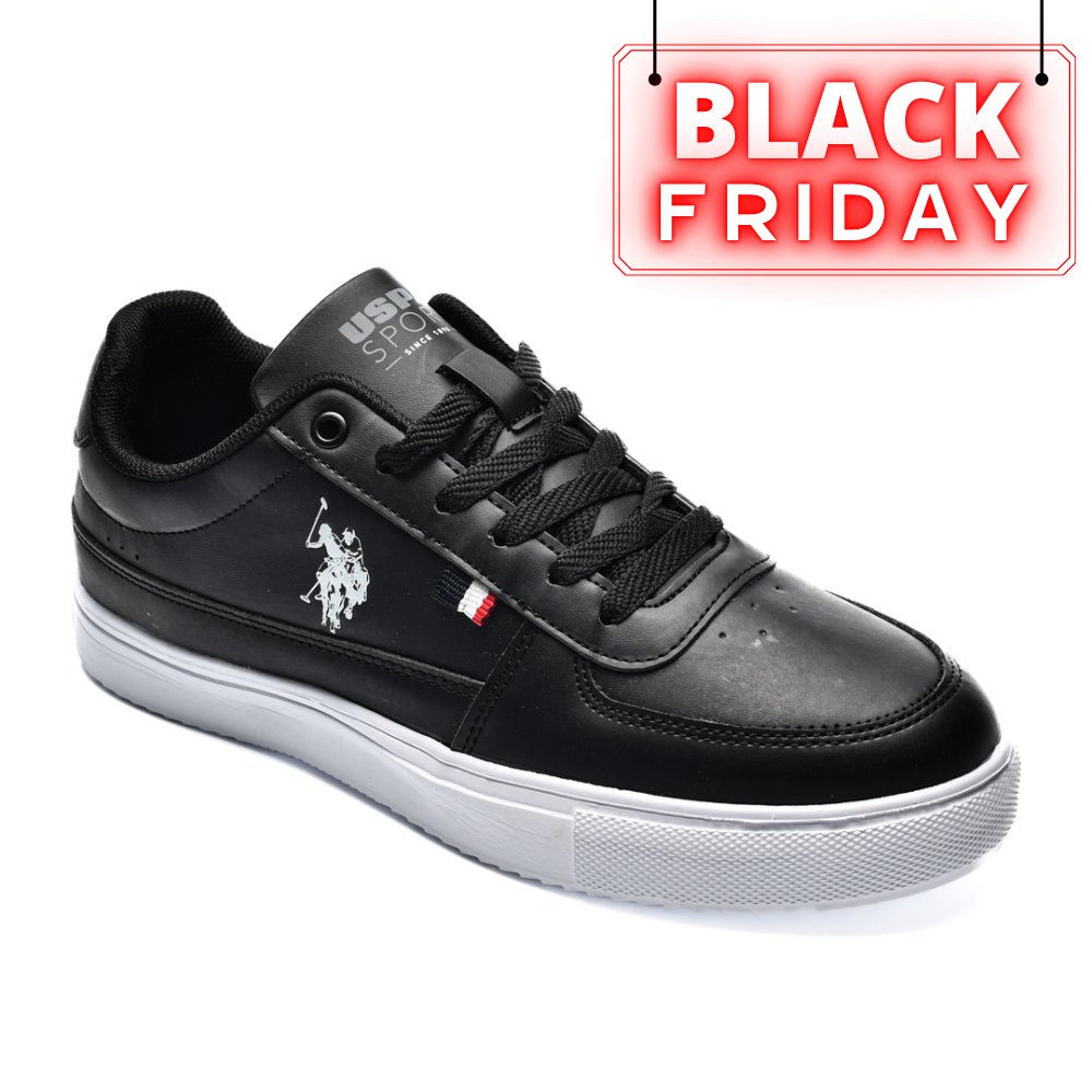 U.S. POLO ASSN, PANTOFI SPORT BLACK NEDVED