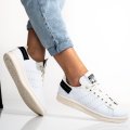 ADIDAS, PANTOFI SPORT WHITE BLACK STAN SMITH PARLEY