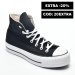 Converse, sneakers black white ctas lift hi