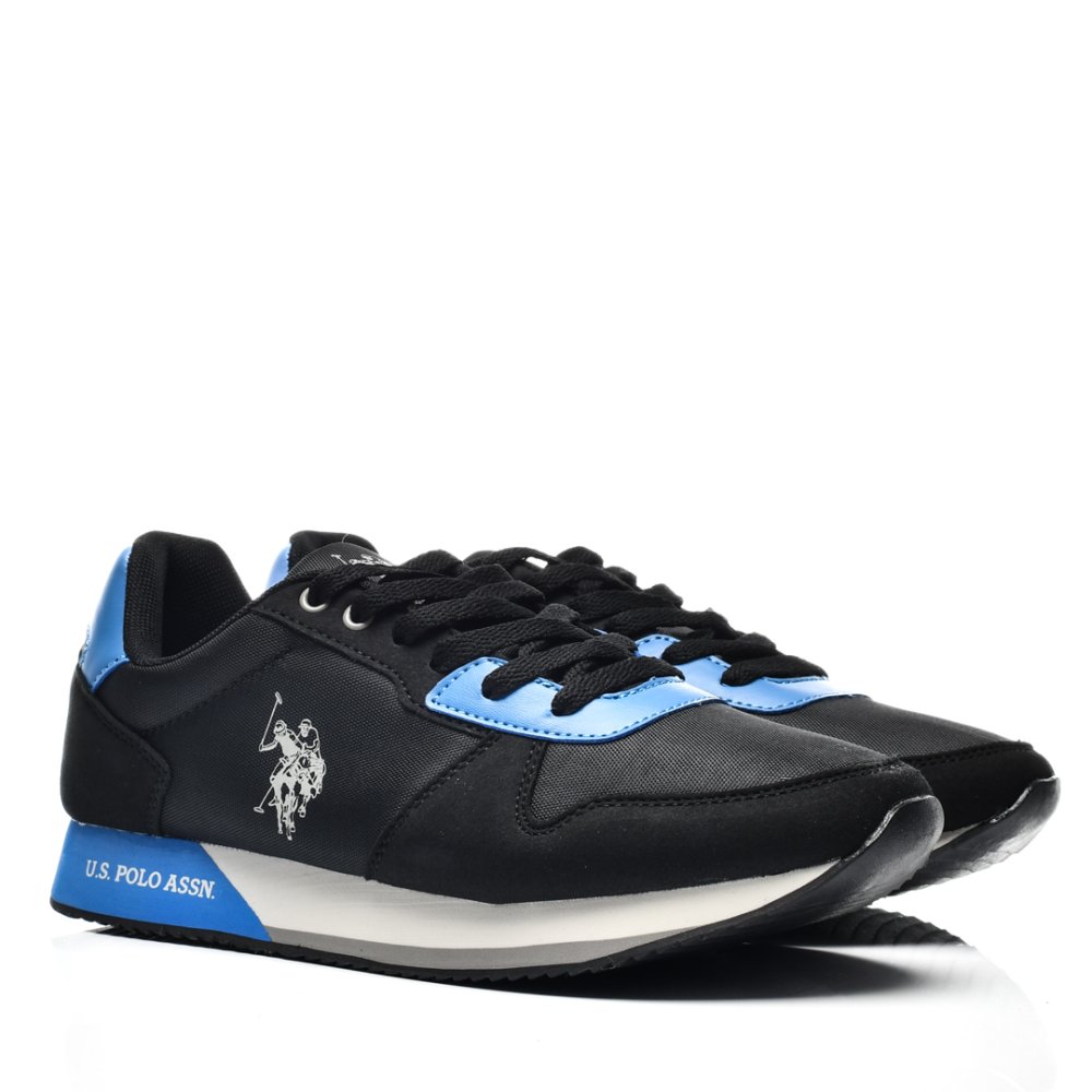 U.S. POLO ASSN, PANTOFI SPORT BLACK BLUE NOBIL011