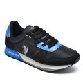 U.S. POLO ASSN, PANTOFI SPORT BLACK BLUE NOBIL011