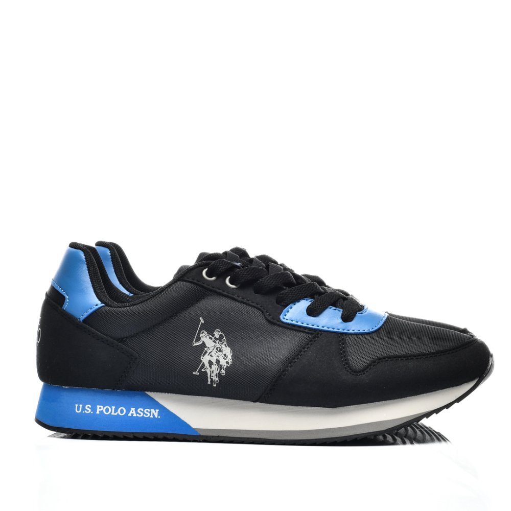 U.S. POLO ASSN, PANTOFI SPORT BLACK BLUE NOBIL011