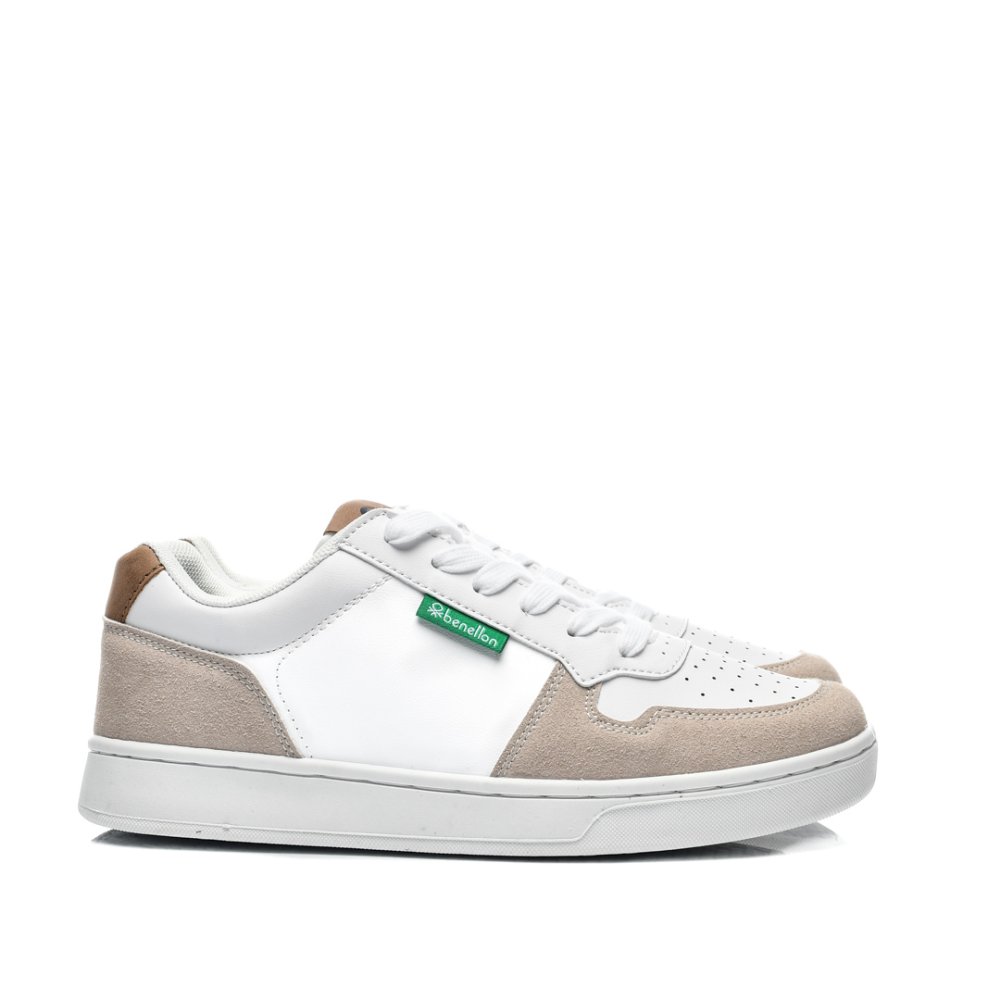 BENETTON, PANTOFI SPORT WHITE BTM314022