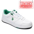 U.S. POLO ASSN, PANTOFI SPORT WHITE GREEN PRESTO