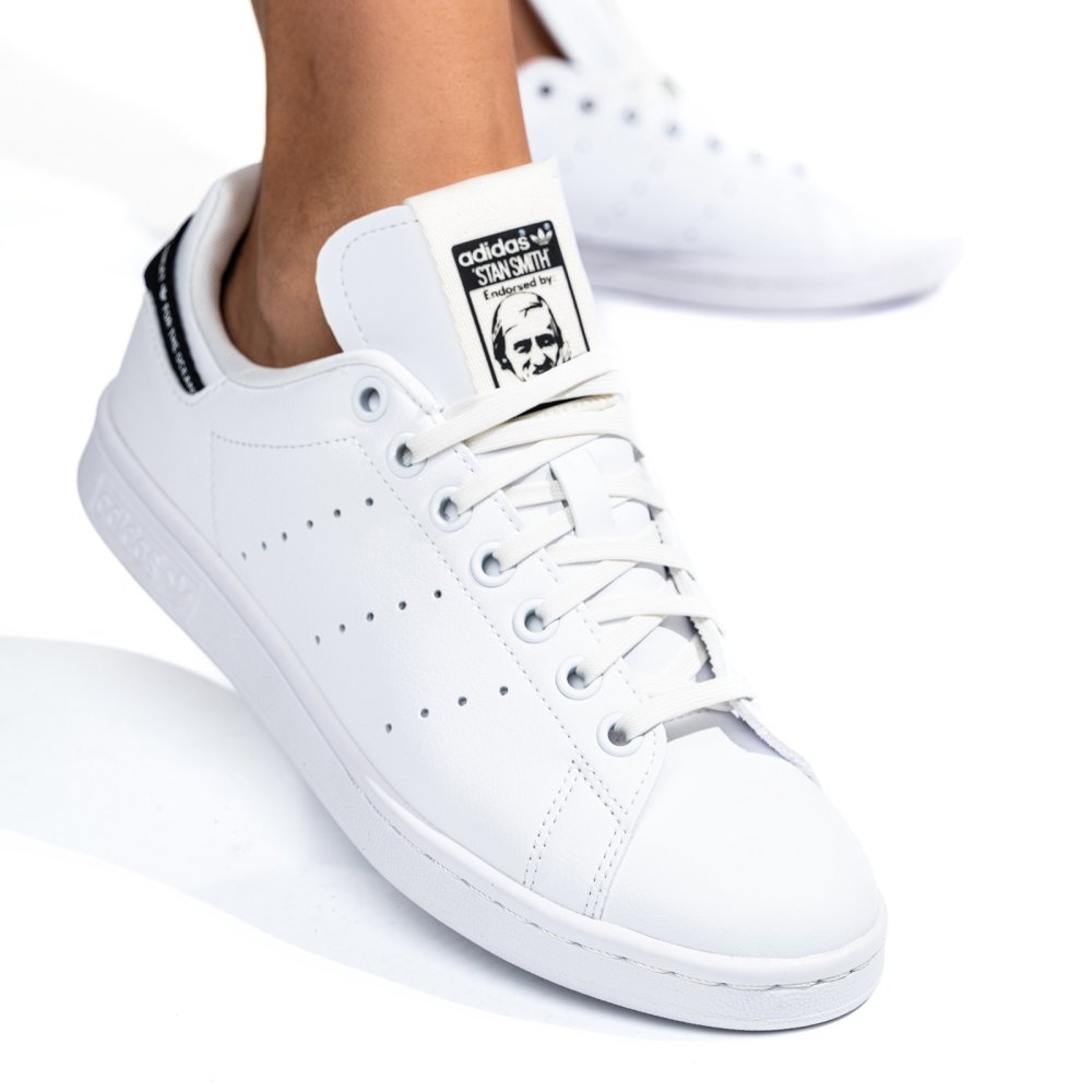 ADIDAS, PANTOFI SPORT WHITE BLACK STAN SMITH PARLEY J