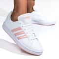 ADIDAS, PANTOFI SPORT WHITE PINK GRAND COURT BASE