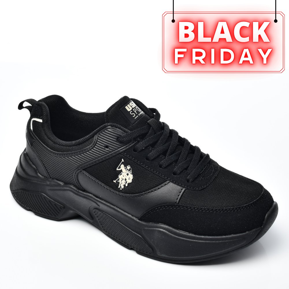 U.S. POLO ASSN, PANTOFI SPORT BLACK VIOLET